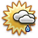 Light Rain, Drizzle, Partly Cloudy